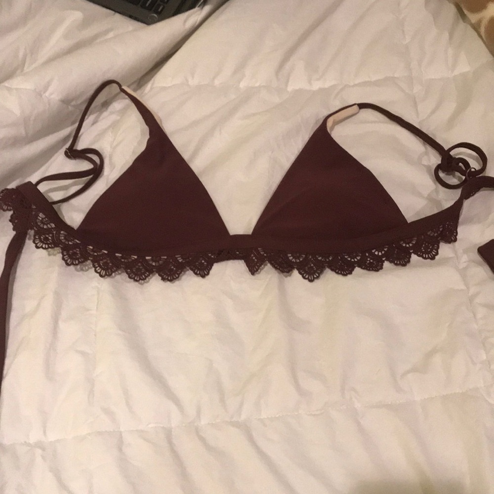 Kendall and kylie maroon bikini top